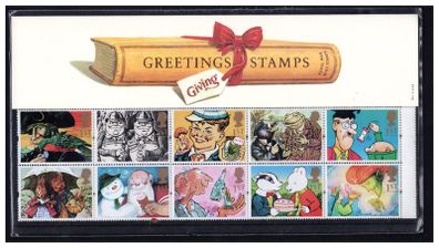 1993 Great Britain Greetings Commemorative Stamps "Gift Giving" Presentation Pack