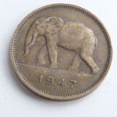 Belgian Congo 2 francs