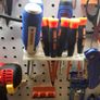 3D Printed Pegboard Screwdriver Holder - Organiser Rack Image 6