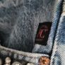 LEVI'S customised with lace and jewels Sz 10 UK Image 7