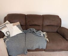 Recliner couch - chocolate brown (ez living)