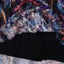 Sophie B Multicolor Abstract Feather Print Lace V-Neck A-Line Dress 18UK/46EU Image 6