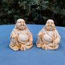 2 X Stone fat Bhuddas Image 2