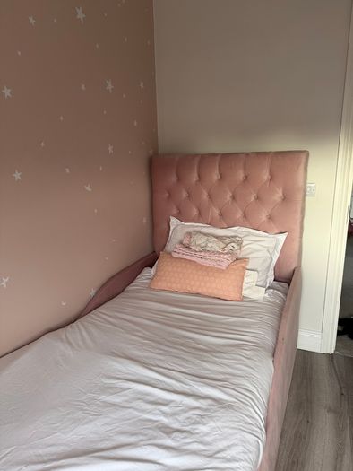 Single Ottoman bed with Safety rail for kids