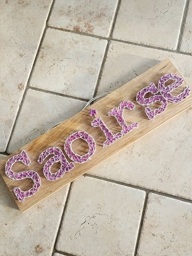 Saoirse Name Sign Plaque Oak Wood