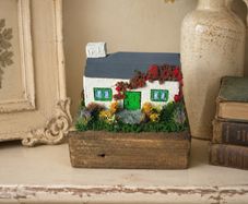 Handcrafted tiny wooden cottage