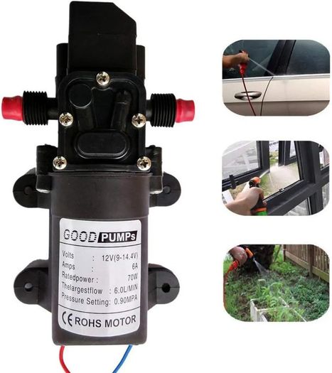 12V High Pressure Water Pump 6L/min