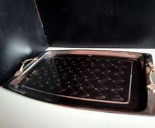 Vintage Japanese Steel Tray With Handles
