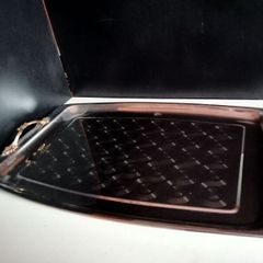 Vintage Japanese Steel Tray With Handles