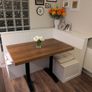 Custom-Made White Kitchen Corner Bench Image 2