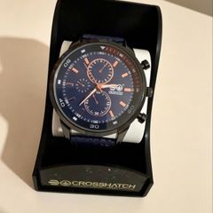 Crosshatch Chronograph Watch