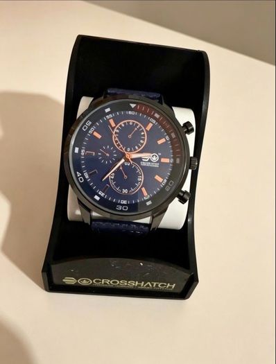 Crosshatch Chronograph Watch