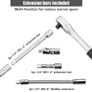 46 Piece 1/4 Inch Drive Socket Set&Tool Sets,Ratchet Wrench Set with 4-14mm Cr-V Sockets,Screwdriver Bits,Extension Bars for Household Car Bike Repair (FREE POSTAGE) Image 6