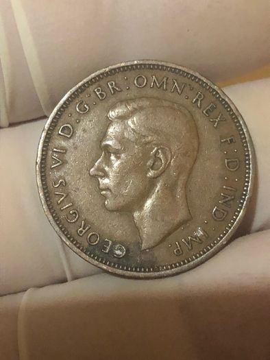 George VI half penny  x 36 Pictures