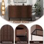 Chest of Drawers with 6 Drawers, 73.4 x 34.5 x 100 cm, Cabinet with Drawers, Narrow Chest of Drawers, Storage Chest of Drawers, Cabinet for Living Room, Bedroom, Hallway (Brown) Image 5