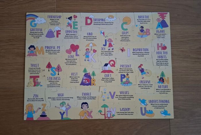 Kids' Mindfulness Double-Sided Jigsaw, 3+, 26 pices