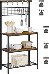 Industrial design kitchen shelf stand - Free Delivery Nationwide