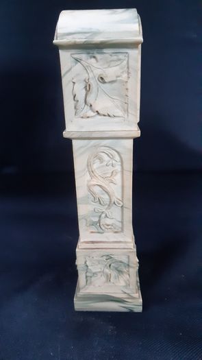 Aynsley Portland ware miniature grandfather clock