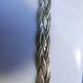 Vintage 925 Sterling Silver 18" Braided Chain Necklace 11.62 grams Image 3