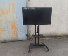 Large Philips TV on Mobile Stand  Ideal for Office Presentation