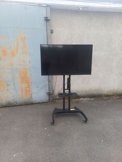 Large Philips TV on Mobile Stand  Ideal for Office Presentation