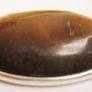 Silver Plated 18" Brown Tiger's Eye Pendant Necklace Image 4