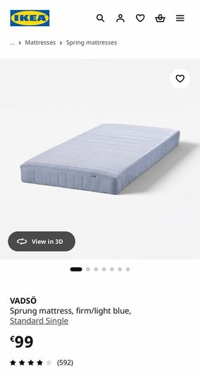 IKEA VADSO spring mattress