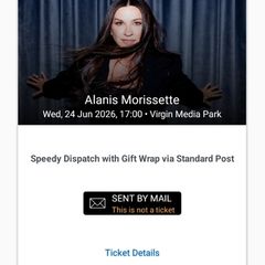 2tickets for Alanis Morrisette, Cork 24th June