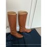 Equestrian boots authentic 100% leather Sergio Rossi + navy silk sac dust bag Image 3