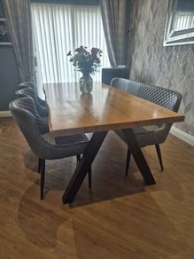 Dining table and chairs