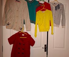 Bundle of girls cardigans, size 5-7 yo
