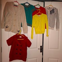 Bundle of girls cardigans, size 5-7 yo