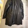 Vintage Italian Leather Coat Matrix Style XXL Image 10