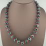 Antique Venetian Style Zigzag Pattern & Venetian WhiteHeart Glass Beads Necklace Image 5