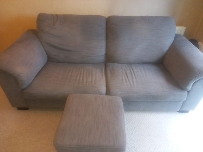 3 seater grey IKEA couch
