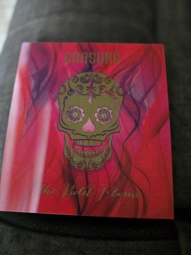 Erasure the violet flame triple cd signed by both Vince Clarke and singer Andy Bell,