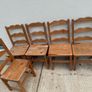 5 Wooden Chairs Image 3