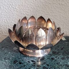 Reed & Barton silverplate lotus flower
