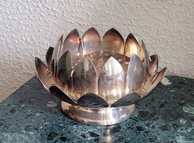Reed & Barton silverplate lotus flower