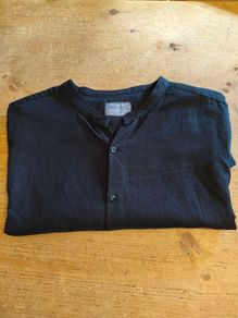 Mens primark short sleeve Navy cotton shirt. New never worn.