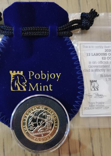 Gibraltar 2 pounds 2020 Hercules Series - Stymphalian Birds
