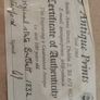 Vintage Waterford Engraving 1832 Sealed Image 2