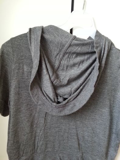 Grey Only Cropped Zip-Up