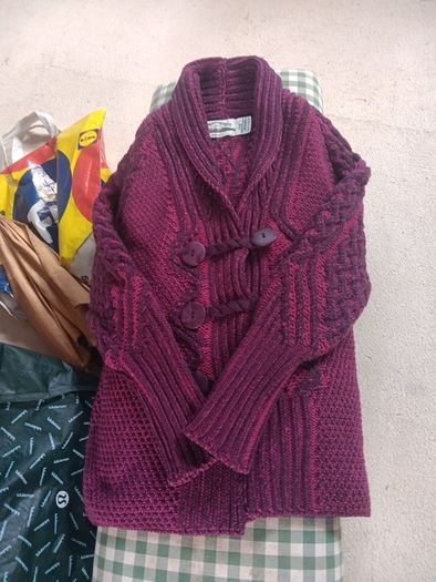 ladies aran cardigan