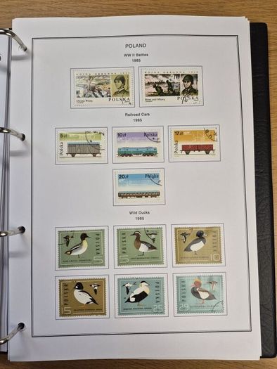 Poland stamps in album 1984 -1996