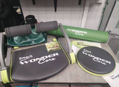 Complete Home sport Workout Bundle. Wonder Core Set, Twist Board, Fitness Ball, Exercise yoga mat. Dumbells.