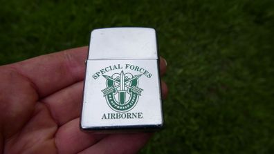 Zippo Special Forces Airborne 1985 Vintage Us Army Special Forces