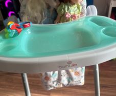 High Chair and toys