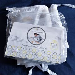 Breathable Mesh Cot Liner