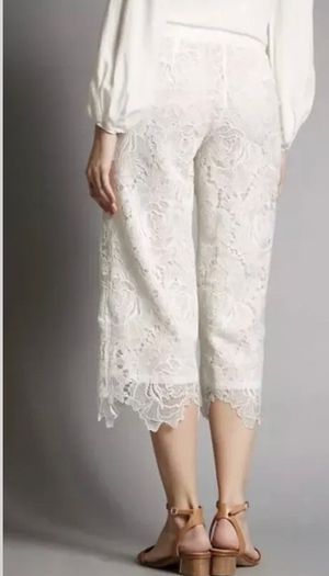 M&S Autograph Cropped Trousers Floral Lace size 12 New without tags